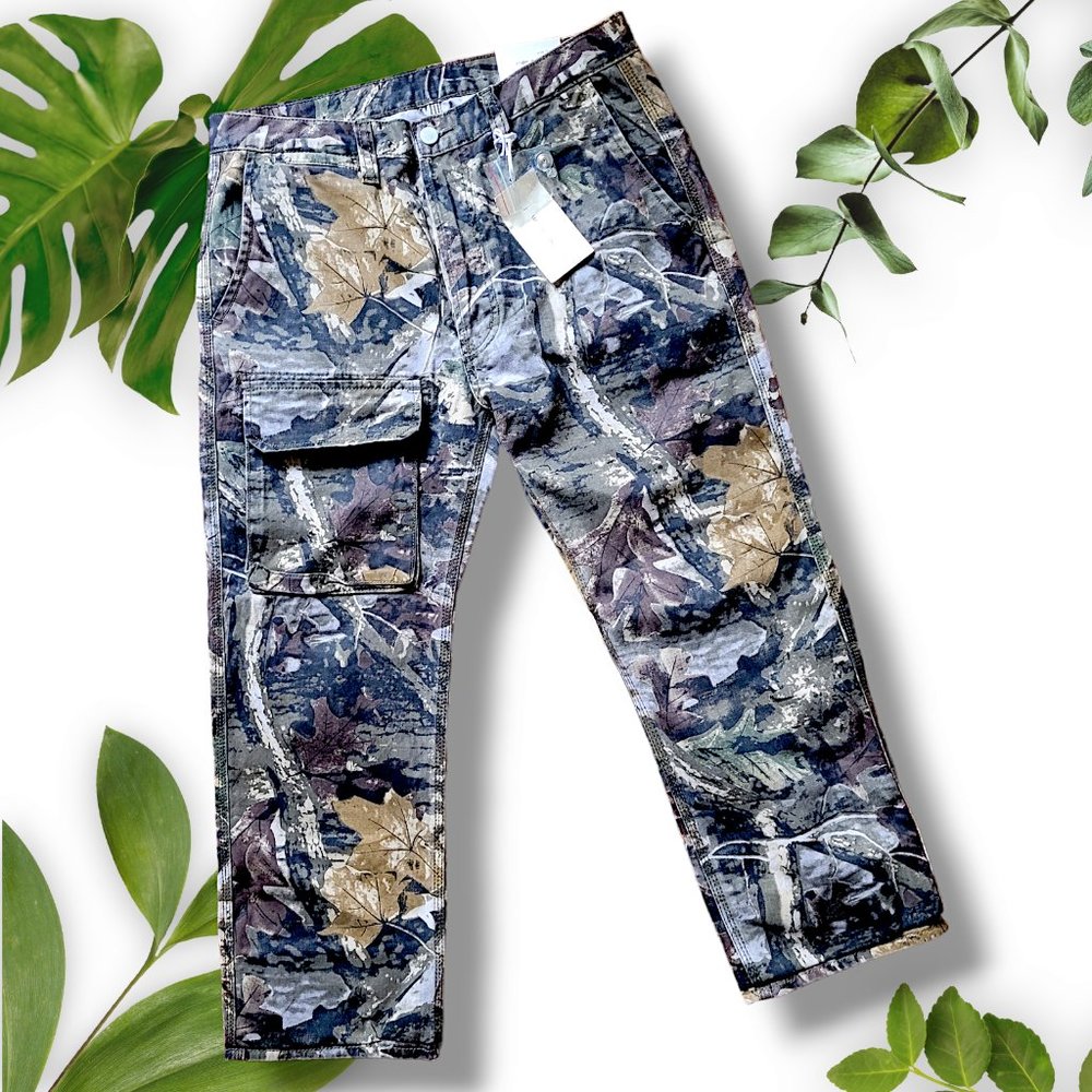 MNML NWT Camo II Baggy Denim, sz 30